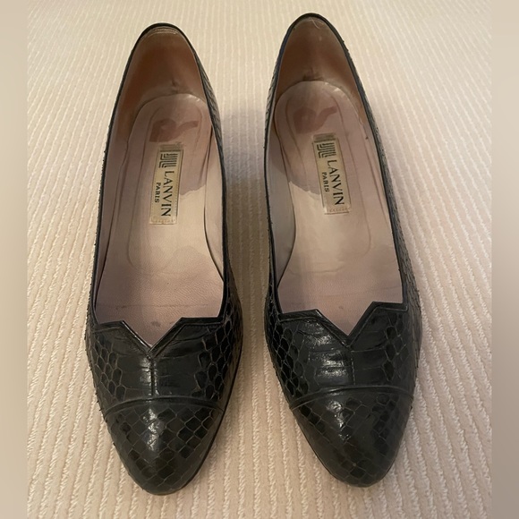 Lanvin Black Low Heel Women’s Shoe size 6 1/2 - Picture 3 of 14